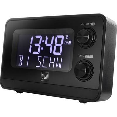 Dual DAB CR 10 Radio alarm clock DAB+, FM DAB+, FM Black-0