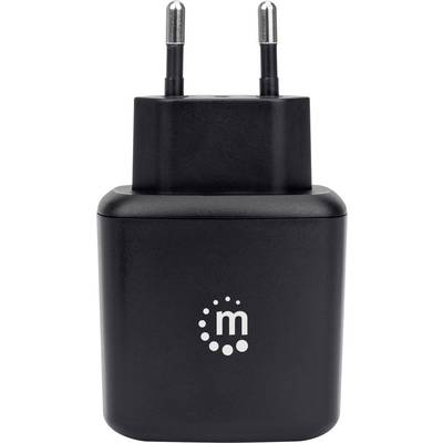Manhattan 102384 USB charger 18 W USB 3.2 1st Gen port A (USB 3.0) Black Mains socket Qualcomm Quick Charge 3.0-2