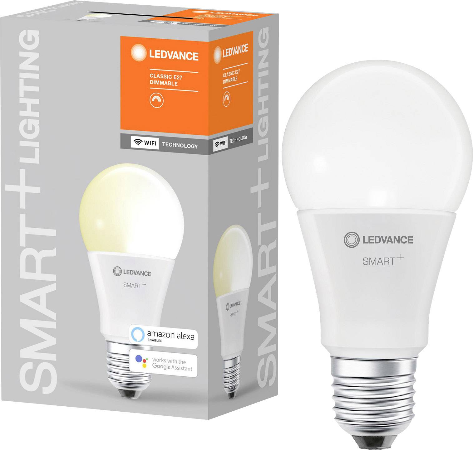 LEDVANCE SMART+ EEC: F (A - G) SMART+ WiFi Classic Dimmable 60 9 W/2700K E27 E-27 9 W Warm white-1