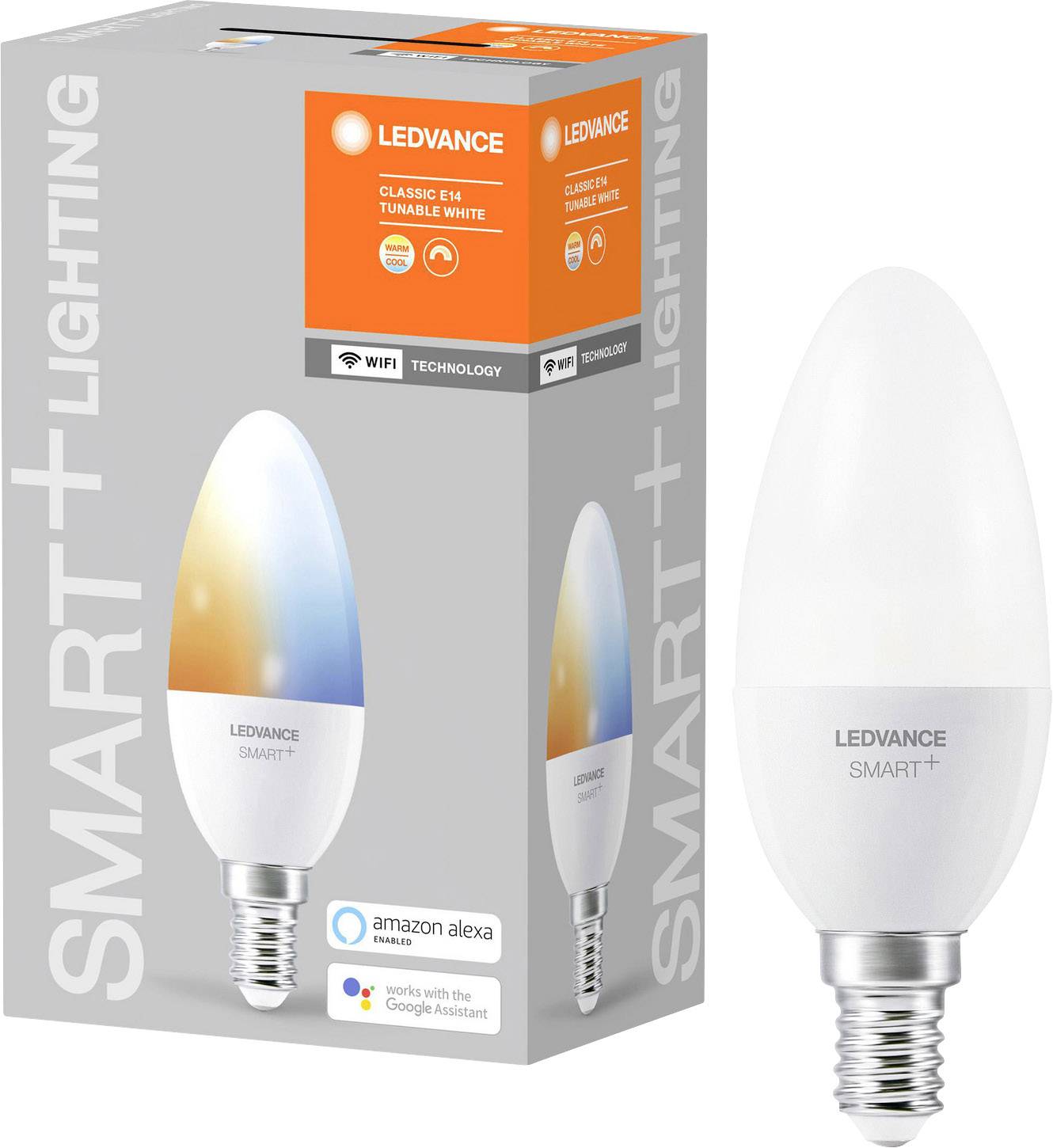 LEDVANCE SMART+ EEC: F (A - G) SMART+ WiFi Candle Tunable White 40 5 W/2700K E14 E14 Cool white, Natural white, Warm whi-2
