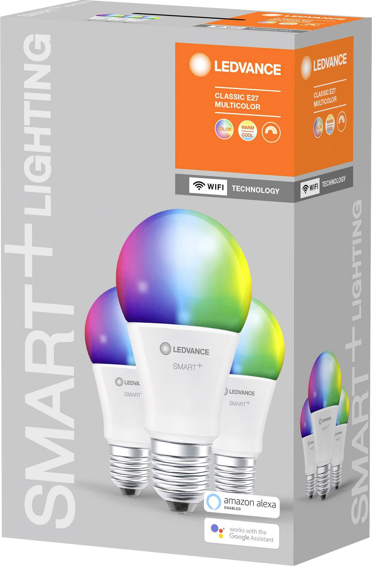 LEDVANCE SMART+ EEC: F (A - G) SMART+ WiFi Classic Multicolour 60 9 W/2700K E27 E-27 9 W RGBW-1