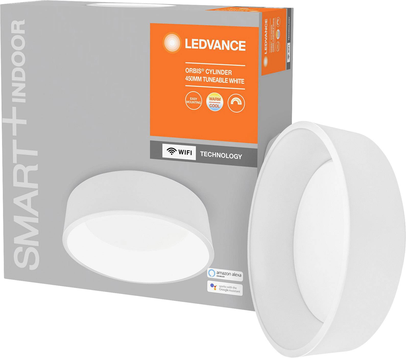 LEDVANCE 4058075486560 SMART+ TUNABLE WHITE Cylinder 450 WT LED ceiling light LED (monochrome) LED 24 W White-1