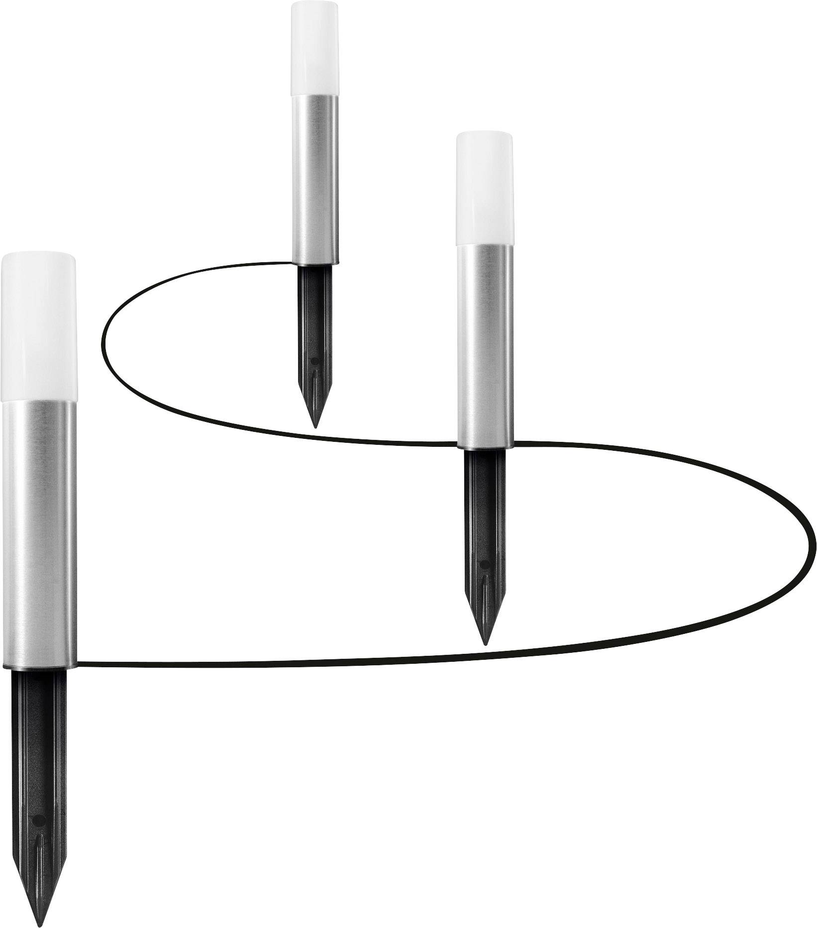 LEDVANCE 4058075478237 SMART+ GARDEN POLE 3 Pole mini extension LED garden spotlight LED (monochrome) Built-in LED 1.9 W Steel