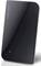 Black, rectangular antenna with rounded corners and a red light point, by the brand Oehlbach.