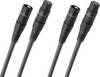 Oehlbach NF 14 Master X XLR Cable [1x XLR plug - 1x XLR socket] 1.00 m Anthracite