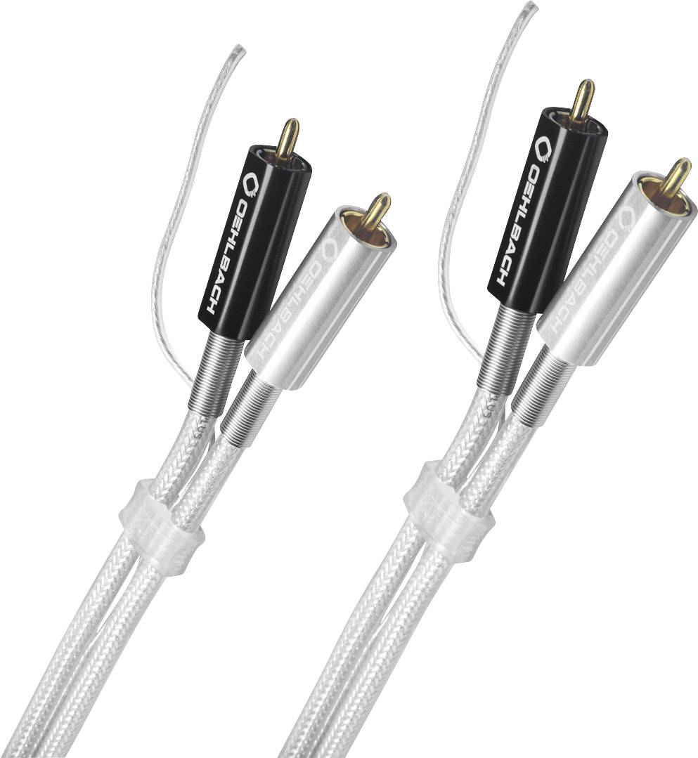Oehlbach RCA Audio/phono Cable [2x RCA plug (phono) - 1x RCA plug (phono)] 2.00 m Silver