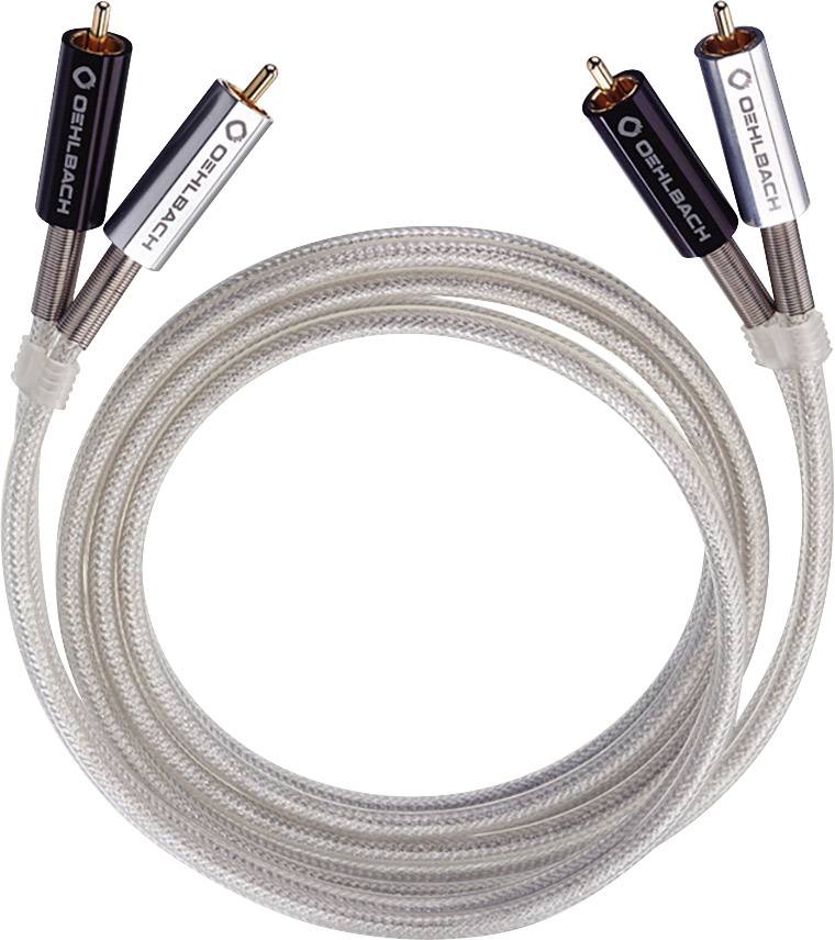 Oehlbach D1C3902 RCA Audio/phono Cable [2x RCA plug (phono) - 2x RCA plug (phono)] 1.50 m Silver-1