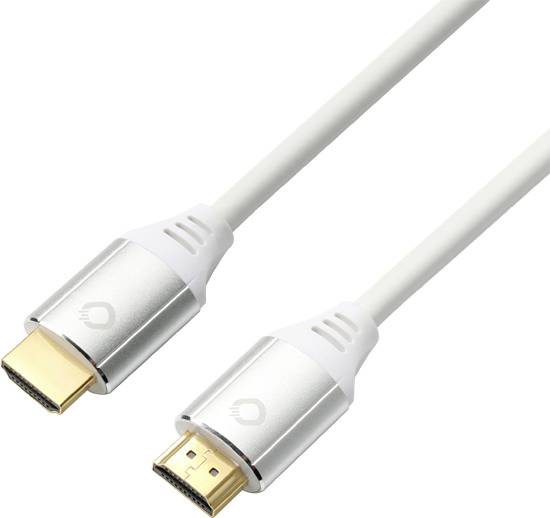 Oehlbach HDMI Cable HDMI-A plug, HDMI-A plug 1.50 m White D1C62001 HDMI cable-3