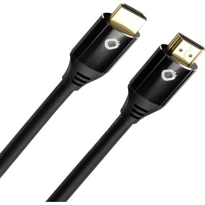 Oehlbach HDMI Cable HDMI-A plug, HDMI-A plug 1.50 m Black D1C62003  HDMI cable