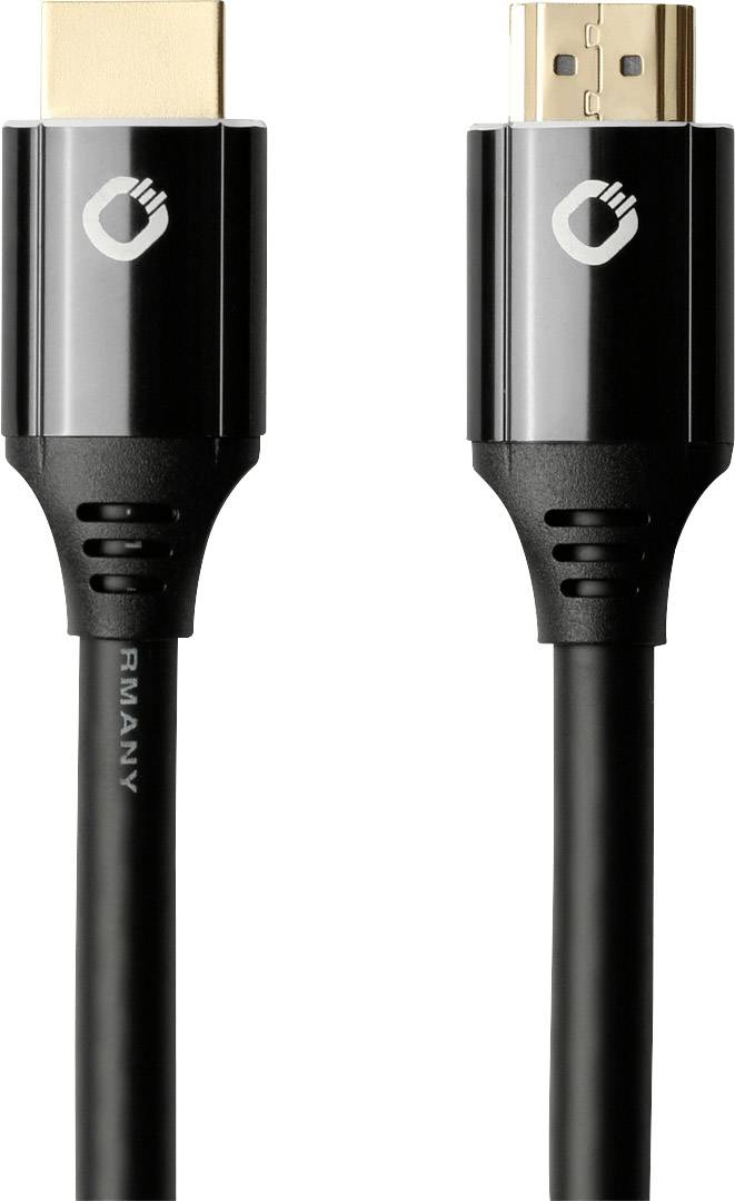 Oehlbach HDMI Cable HDMI-A plug, HDMI-A plug 1.50 m Black D1C62003 HDMI cable-1