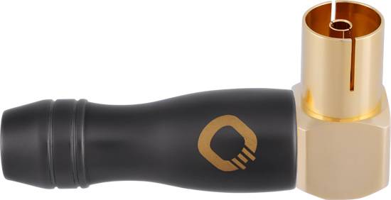 Oehlbach D1C62008 Coax socket connector gold-plated Connections: IEC coax socket 1 pc(s)