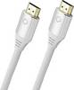 Oehlbach HDMI Cable HDMI-A plug, HDMI-A plug 1.50 m White D1C92490 8K UHD HDMI cable