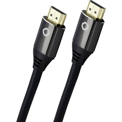 Oehlbach HDMI Cable HDMI-A plug, HDMI-A plug 1.50 m Black D1C92492 Ultra HD (8K) HDMI cable