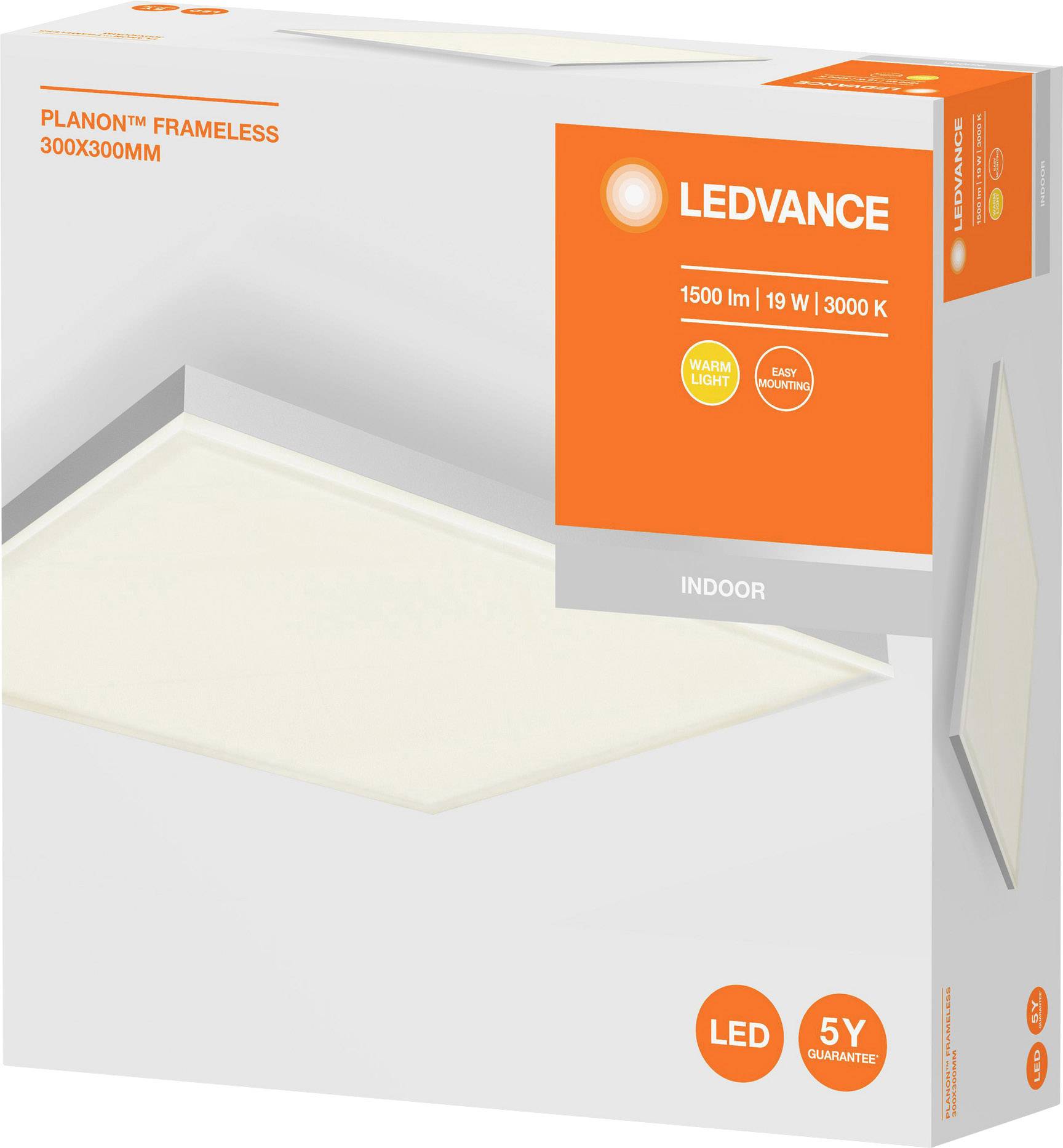LEDVANCE Planon 4058075470675 LED panel 19 W Warm white White-2