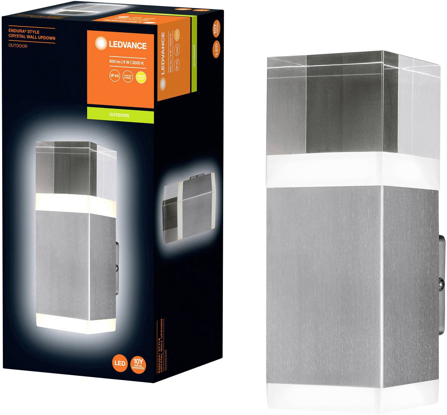 LEDVANCE Endura Style Cube 4058075474130 LED outdoor wall light LED (monochrome) 9.00 W Steel-2