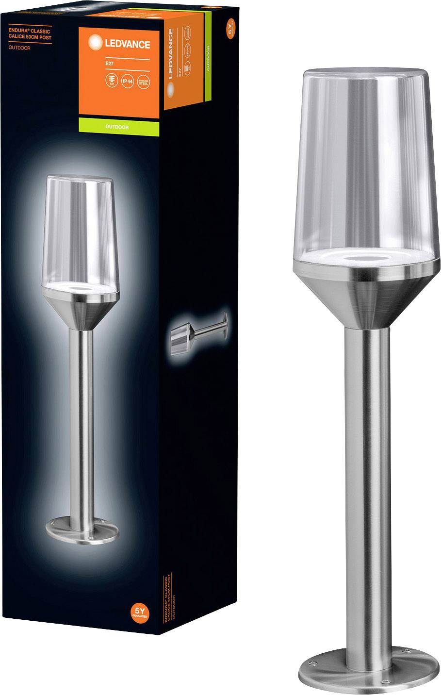 LEDVANCE 4058075477995 Endurac Classic Calice 50 Outdoor free standing light LED (monochrome) E-27 Stainless steel, Tran-7