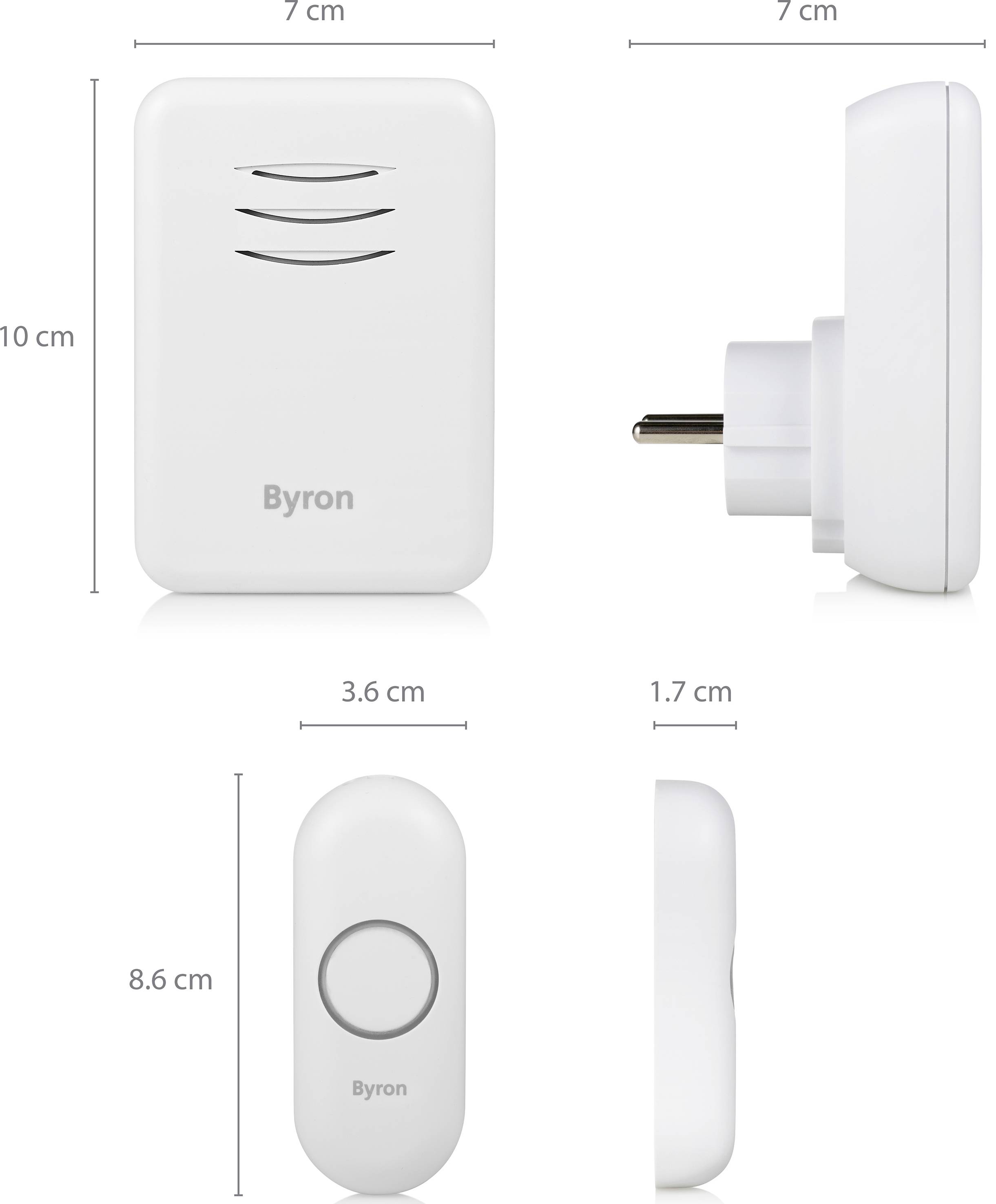 Byron DBY-22313 Wireless door bell Complete set-14