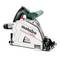 A Metabo power tool, specifically a KT 18 LTX 66 BL model, used for cutting. It features a green and red handle and a silver body.