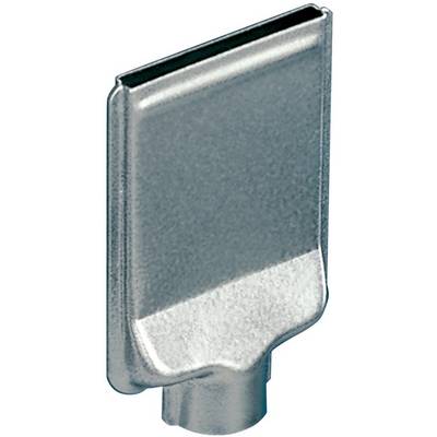 Metallic scraper blade with a flat rectangular edge and rounded handle mount, shown on a white background.
