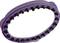 An oval, purple comb with black bristles, suitable for pet grooming. The comb has an ergonomic shape for better grip.