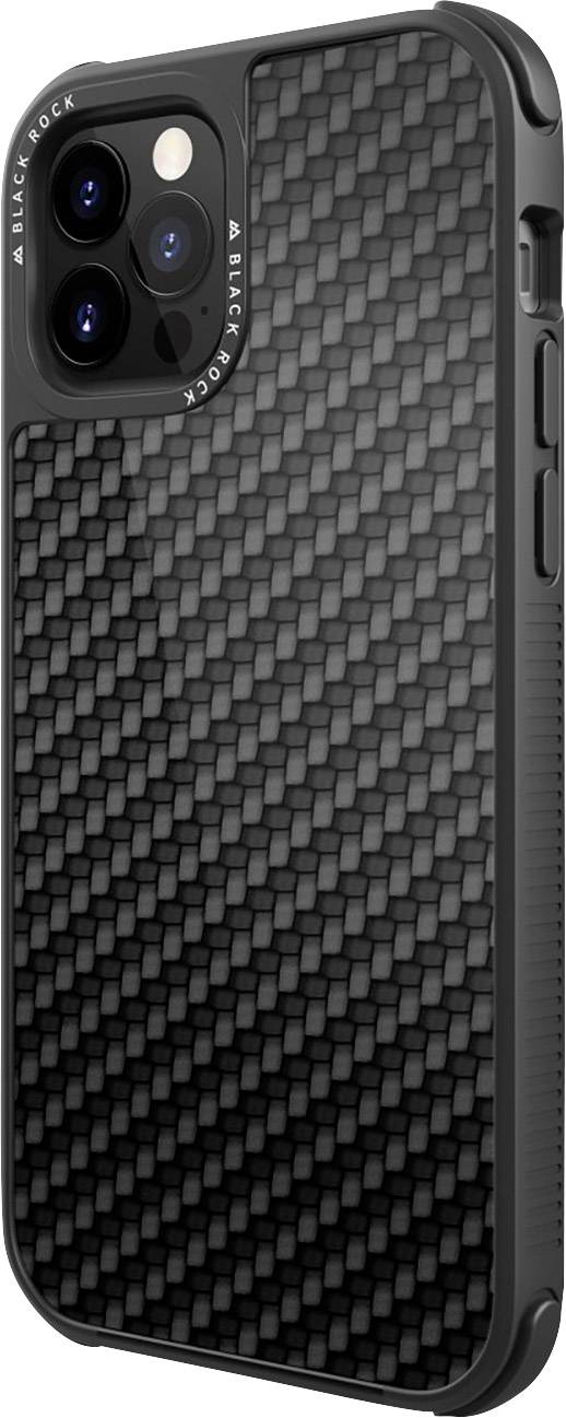 Image of Black Rock Robust Real Carbon Back cover Apple iPhone 12, iPhone 12 Pro Black 192166