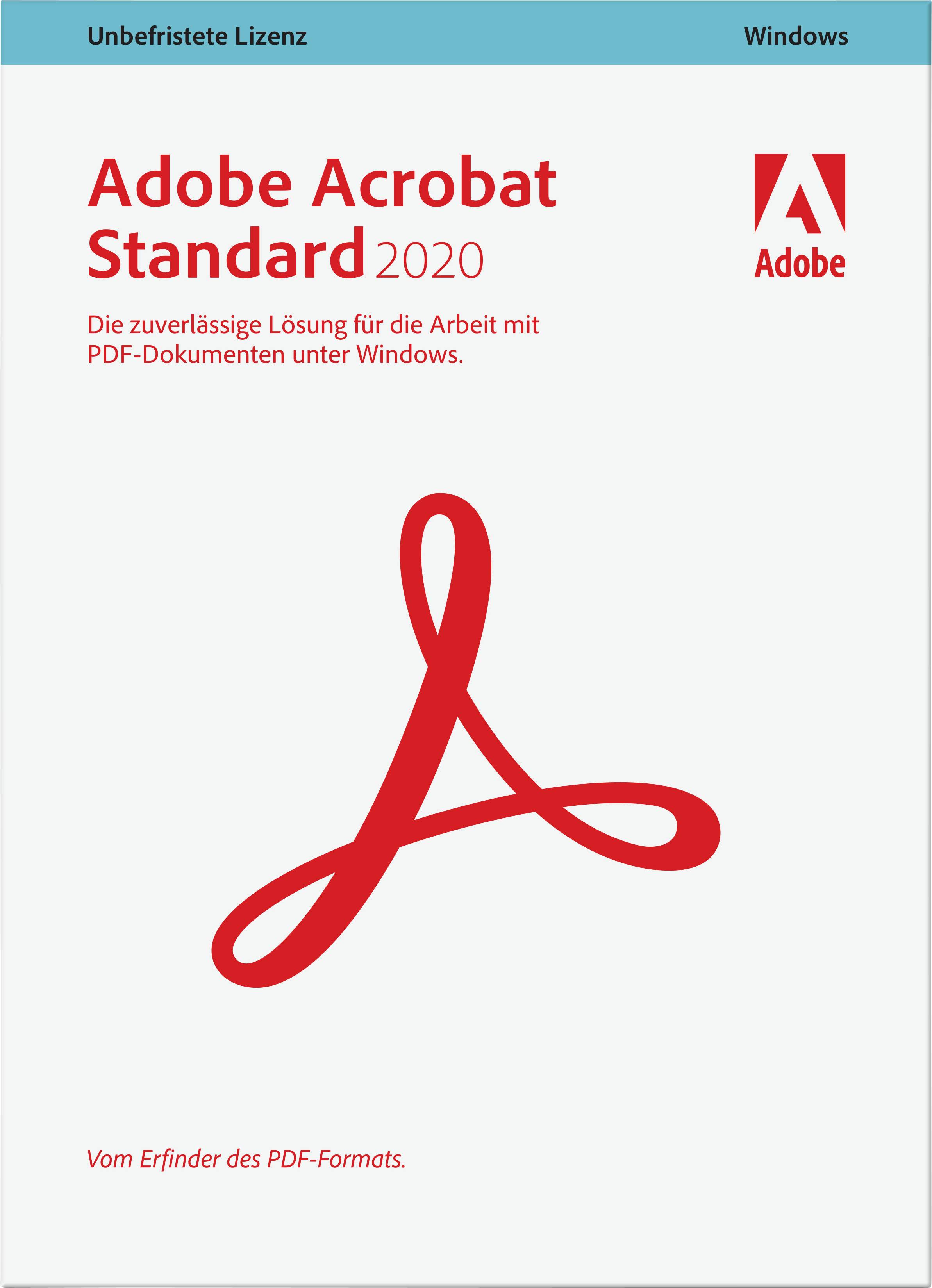Adobe Acrobat Standard 2020 Full version, 1 licence Windows PDF