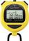 Yellow stopwatch with digital display showing 'Count 1' and '00:00.03'. Functions: Start/Stop, Recall, Lap/Reset.