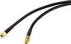 SpeaKa Professional Antennas Cable extension [1x RP-SMA plug - 1x RP-SMA socket] 1.00 m Black