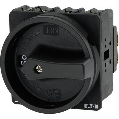 A black rotary switch with 'ON', 'OFF' positions, and arrows indicating direction.