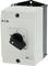 Eaton electrical switchbox with a black rotary switch, featuring 'O' and 'I' markings, IP65 certified.