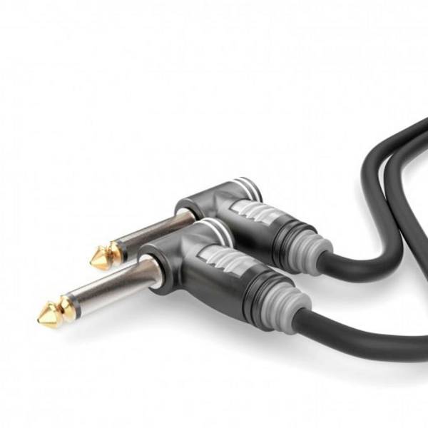 Sommer Cable HBA-6A-0090 Jack Audio/phono Cable [1x Jack plug 6.3 mm (mono) - 1x Jack plug 6.3 mm (mono)] 0.90 m Black