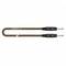Brown audio cable by Sommer Cable with two black jack plugs at the ends.
