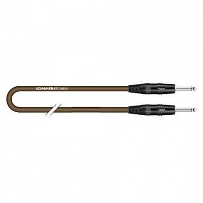 Brown audio cable with two 6.3 mm jack plugs and the inscription 'SOMMER CABLE HI-CON' on the plugs.