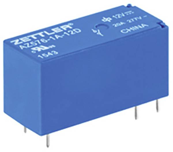 Zettler Electronics AZ576-1A-12D PCB relay 12 V DC 20 A 1 maker 1 pc(s)