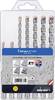 Alpen 0080700007100 Steel Concrete twist drill bit set 5 mm, 6 mm, 7 mm, 8 mm, 9 mm, 10 mm SDS-Plus 1 Set