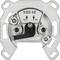 Single socket outlet labelled 'ESD 02'. Two connections marked with arrows and 'IN'. Manufacturer's name displayed at the top.