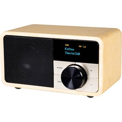 Kathrein DAB+ 1 mini Desk radio DAB+, FM Bluetooth   Wood (light)