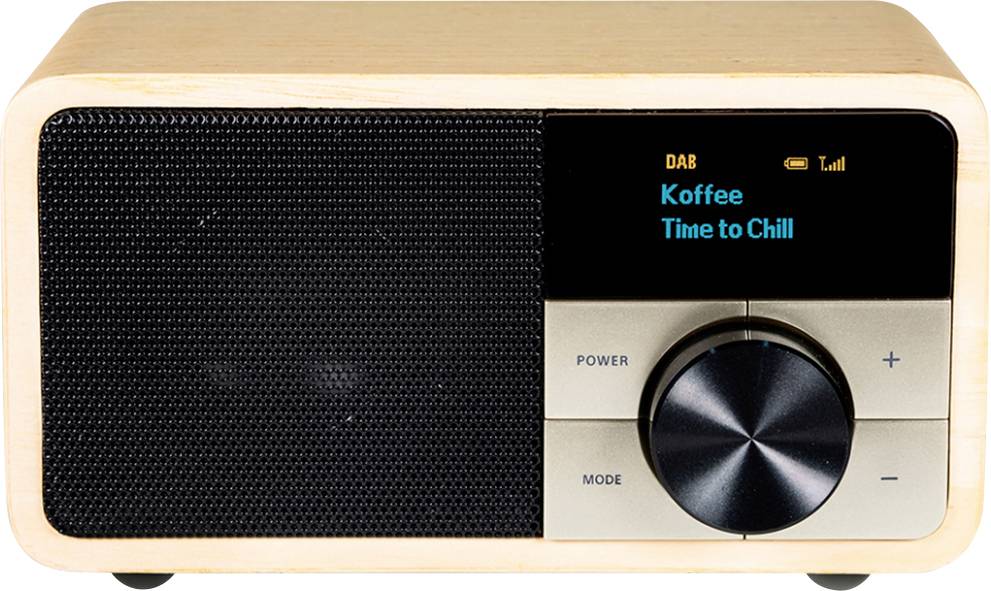 Kathrein DAB+ 1 mini Desk radio DAB+, FM Bluetooth Wood (light)-1