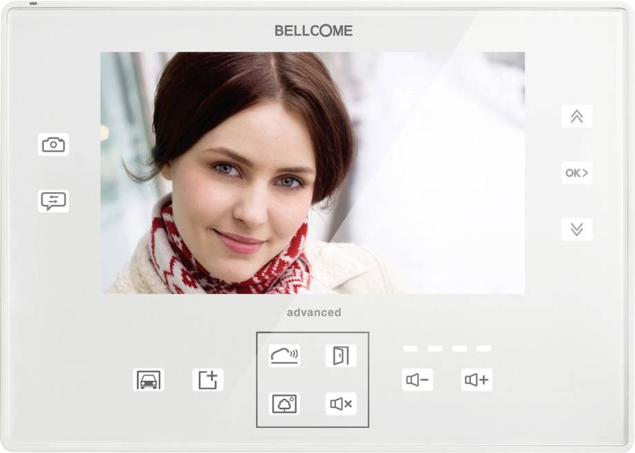 Bellcome Advanced 7 Video door intercom Corded Indoor panel 1-piece White