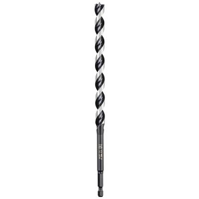 A large wood drill bit with a spiral cutting blade, suitable for drilling deep holes in wood.