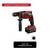 A red cordless drill driver with auxiliary handle, suitable for rotary and impact drills, with the text 'Suitable for the following machines'.