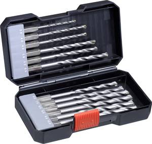 kwb  108840 Tool steel Masonry twist drill bit set 12-piece 4 mm, 5 mm, 6 mm, 8 mm, 10 mm, 3 mm, 9 mm  1/4" (6.3 mm) 1 Set