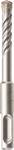 CROSS-TIP HAMMER DRILL, TIP 4-EDGED