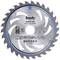 Circular saw blade, 'kwb', 190 x 2.0 x 30 mm, 30 teeth, energy saving 30%, HM-TCT technology, for battery-powered tools, silver-coloured.