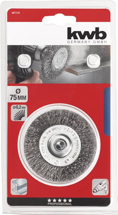 kwb kwb DISC BRUSH, HSS STEEL WIRE, CORRUGATED 607410 1 pc(s) 607410 1 pc(s)-1
