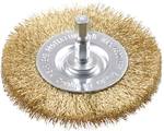 DISC BRUSH, BRASS WIRE, CORRUGATED