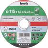kwb 712111 Cutting disc (straight) 115 mm 1 pc(s) Chrome nickel steel, Non-ferrous metal, Steel