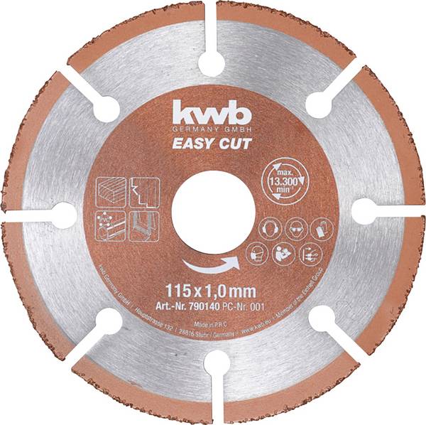 kwb 790640 Cutting disc (straight) 150 mm 1 pc(s) Wood, Plastic, Copper