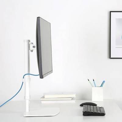 TECHly ICA-LCD-260 Monitor base 1 Display(s) 43,2 cm (17") - 68,6 cm (27") White Height-adjustable, Tiltable, Swivelling-2
