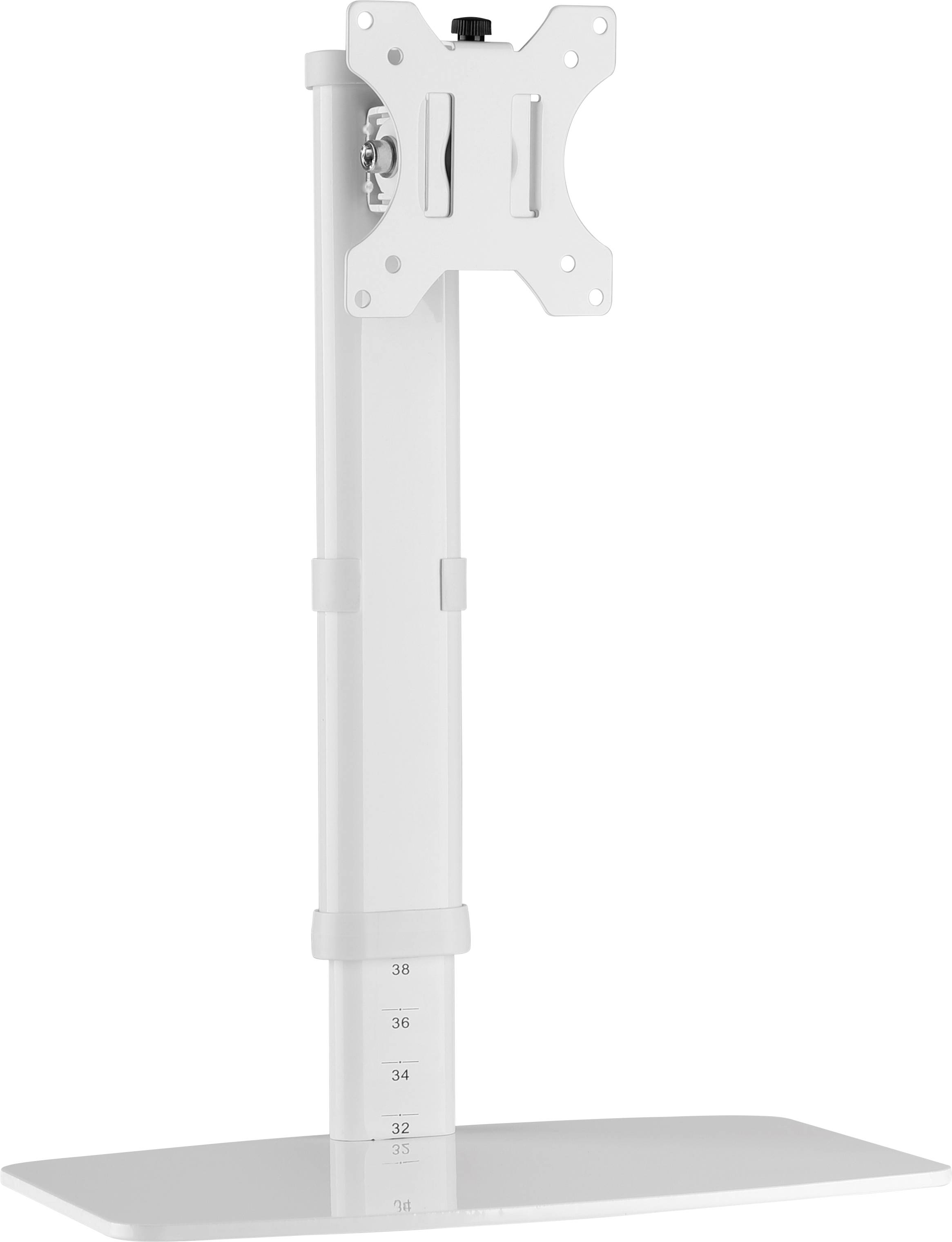 TECHly ICA-LCD-260 Monitor base 1 Display(s) 43,2 cm (17") - 68,6 cm (27") White Height-adjustable, Tiltable, Swivelling-6